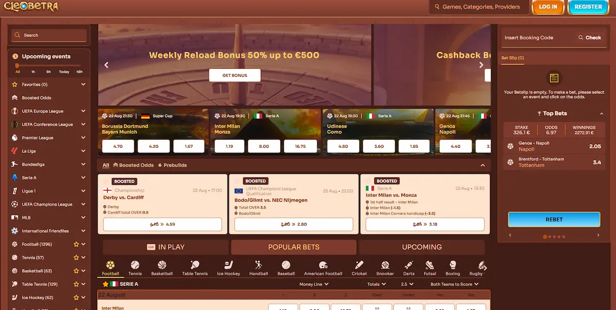 Cleobetra sportsbook with AFL, NRL and cricket betting markets